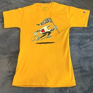 CHAMPION Men’s Small Yellow Short Sleeve T-shirt